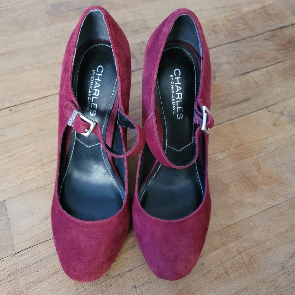 Charles by Charles David, Block-heel Mary Jane, Merlot/Burgundy, Size 7- NWOT - Picture 8 of 8